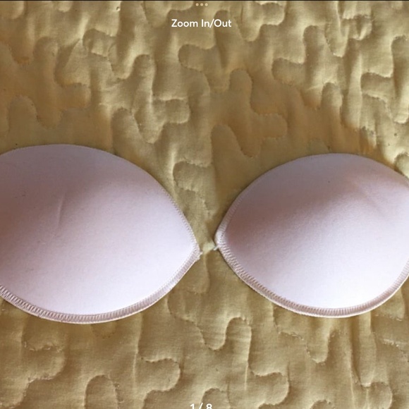 B C Cup Breast Pads Lifts for Bra, Push-Up Inserts, Increase Size, Beige Nude - Picture 1 of 8